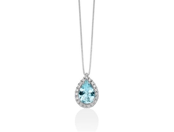 Collana Miluna Donna Acquamarina in Oro Acquamarina 1 Ct CLD4431 - CLD4431